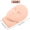 Schaufensterpuppe Flachkopf Silice Praxis False Eyel Extensis Make-up Modell Massage Training K2o8 #