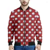 Giacche da uomo Cartoon Pallavolo Grafica con cerniera Giacca da uomo Bambini Sport Felpa stampata in 3d Top oversize a maniche lunghe Bomber da strada