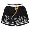 Gym Shorts Rude Shorts Man Men Short Designer Hip-hop Patterned Five Point Shorts Running Sport Quick Dry Shorts Rhude Shorts Luxury Shorts Basketball Shorts Y2