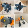 Stuffed Plush Animals Kawaii Peluches Grandes Dinosaurios Stuff Toys Dolls Doub Head Giant Plush Dinossauro Home Decoration Accessories For Boy Gift L240320