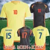 24/25 Colombia James Soccer Jerseys Kids Kit 2025 Columbia National Team Football Shirt Home Away Set Camisetas Copa America D.Valoyes Arango C. Chucho Cuadrado JJ 3.24