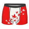 Unterhosen für Herren, coole Unterwäsche mit Kanada-Flagge, Boxershorts, Breathbale-Shorts, Höschen