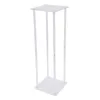 Vases 10x10 "Cristal clair Chaînes Colonne Géométrique Rack Parti Acrylique Sol Stand De Mariage Pièce Maîtresse Toile De Fond Vase Décor