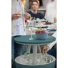 Camp Furniture Keter Modern Cool Bar and Side Table Outdoor Patio med 7,5 gallon Beer Wine Cooler Teal Portable