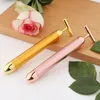 24k Gold T Beauty Bar Energy Roller Electric Face-lifting Facial Massage Beauty Instrument Waterproof Vibrating Face Care Stick d8r4#