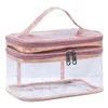 Förvaringspåsar Portable Makeup Organizer Transparent kosmetisk påse Travloatetri Pouch med vattentät för våt Easy Traveling