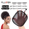 Filets à cheveux de couleur noire, 5 pièces/lot, filet à cheveux de haute qualité pour la fabrication de queue de cheval et de chignon Afro, bonnets de perruque, prix de gros