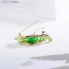 Pins Brooches SUYU Creative Enamel Colored Lotus Leaf Brooch Simple And Stylish Clothing Accessories Pin Accessories Female L240323