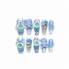 10pcs Handmade Pr On Nails with Eye Little Mster Design Wearable Manicure False Nails Decorati Full Cover Nail Tips Art 07oF#