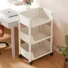 Multilayer Cart Floor Standing Storage Rack For Living Room Snack Bookshelf Bedroom Kitchen Basket 240314