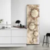 Naklejki czerwone pudełko na lodówkę naklejki drzwi 3d lodówka tapeta klezera Linia Linia Winyl Film Decor Decal Art Mural Kitchen