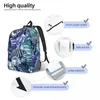 Backpack Blue Green And Purple Conch Male School Student Female Large Capacity Laptop