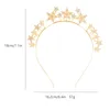 Headpieces Plated Gold Silver Star pannband Handgjorda hårband med legering för bankettbröllopsklänningar kjolar