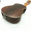 Kablolar 23/26 inç konser/tenor elektrik akustik ukulele üzüm ses deliği 4 teller Hawaii Gitar Rosewood ukelele Pickup EQ ile