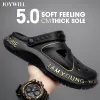 Sandaler Joywill Fashion Men's Sandals 2023 Men tofflor Eva Breatble Wearresistent Driving Shoes Casual Beach Cogs Sandaler för hane