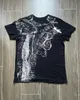 Summer Pure Cotton Gothic Style Printed Round Neck Loose T-shirt for Mens Street Fashion Casual Couple Short Sleeve Y2K 240315