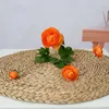 Decorative Flowers 60cm 4 Heads Artificial Ranunculus Floral Faux Peony Bouquet Wedding Home Decoration Simulation