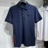 T-shirts pour hommes Polos Chemise en coton glacé Chemise d'été respirante Polo court Homme Tops T-shirts T-shirts de créateurs Taille asiatique S-5XL