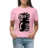 Kvinnors polos Mayan Aztec Symbols T-shirt Blus Kawaii kläder Summer Top Fashion Woman 2024