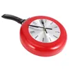 Clocks Accessories Wall Clock Metal Frying Pan Design 8 Inch Kitchen Decoration Novelty Art Watch