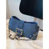 Designer Sacs à bandoulière de mode de luxe Design tendance et de niche pour les sacs pour femmes Instagram Coréen à la mode et westernstyle denim épaule unique sous les bras club ba