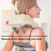 JYouCare eléctrico cuello hombro cuerpo masajeador Amasamiento Shiatsu Mantón Cervical espalda inalámbrico Calefacción Masajeador dolor aliviar 240313