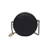 Shoulder Bags Fashion Women Messenger Round Bag Girls Crossbody For Chains Lady 2024 Small Handbag Design Sling