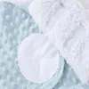 Coperte Born Addensare Avvolgere Swaddle Calda coperta in morbido pile Sacco a pelo per bambini Busta per sacco nanna Bozzolo di cotone 0-6 mesi