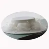 Berets Original Design White Wedding Hat With Face Veil Bride Cocktail Party Fedoras Fascinator Headpiece Elegant Formal Cap
