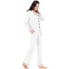 Aangepaste Modale pyjama met lange mouwen voor dames Set Home Zachte damesnachtkleding Nachtjapon