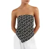 Débardeurs pour femmes Femmes Tube Top Bustier Sans bretelles Graphique Imprimer Gilet noué Summer Ladies Clubwear