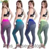 Collants de course Patchwork pour femmes, rayures colorées, points, Leggings de Fitness, de Yoga, taille haute, extensible, pantalon de Sport Sexy, maquillage