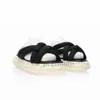 2024新しいMmy My Maison Mishara Yasuhiro Slippers Designer Sandals Summer Men Women Platform Light Luxury Fashion Slippers Black Beige Trend Splicing Shoes IQX