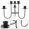 Candle Holders Candlestick Wedding Tealight Holder Desktop Adornment Decorative Metal Stand Christmas Table