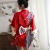 Yeni artı boyutu Japon kimono baştan çıkarıcı seksi iç çamaşırı sevimli ve eğlenceli kadın rol yapma Hanfu seti 197429