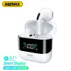 Kopfhörer Remax TWS10 Plus Dynamische Mini HIFI Metall Bluetooth Kopfhörer Digital Display In Ear Stereo Fidelity Musik Drahtlose Kopfhörer