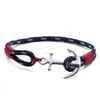 Bracelet de manchette en acier inoxydable, Bracelet de fil de corde de plage de Sport avec boîte et étiquette TH001 240315