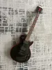 Guitar Black threelayer wrapped electric guitar, EMG pickup, brand new, solid mahogany body, factory customized