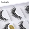 wholesale False Les 2/100 Boxes 5 Pairs Natural 3D Mink False Eyeles Makeup Tool Fake Eye Les Faux Cils Make Up in Bulk N221#