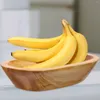 Juegos de vajilla Bandeja para servir frutas de madera Plato de madera Tazón Plato de dulces Tazones de mesa de centro pequeños