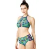 Maillots de bain pour femmes Summer Beach Print Bikini Set Femmes Tie Side Maillot de bain Femme Bandage Maillot de bain Brésilien