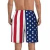 Herren-Shorts, amerikanische Flagge, Sommer, 3D-gedruckt, kurze Laufhose, schnell trocknend, Y2K-Retro, benutzerdefinierte große Badehose