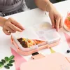 Vaisselle 6 grille boîte à déjeuner joint étanche salade de fruits Bento stockage Portable pour pique-nique école bureau adultes enfants