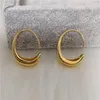 Orecchini a cerchio moda oro argento placcato orecchino a forma di C penetrante per gioielli da donna e ragazze E551