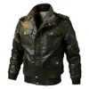 Vestes en cuir pour hommes printemps et automne nouvelle veste en cuir Pu manteau de moto pour hommes