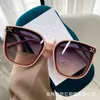 2 szt. Moda luksusowy projektant xiaoxiang okulary przeciwsłoneczne netto czerwone z tym samym okulary przeciwsłoneczne temperamentu Kobiety napędzające anti UV Slim Large Frame Glasses Tiktok Live Broadcast