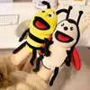 Hoge kwaliteit cartoon insecten serie pluche handpoppen knuffel zacht schattig bij mier lieveheersbeestje pluche educatief speelgoed voor kinderen 240321