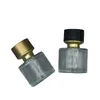 Bouteilles de stockage 10pcs parfum bouteille rechargeable verre clair 50ml pompe à vis or couvercle noir parfum rond vide atomiseur vaporisateur brume