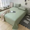 Bedding Sets Cotton Simple Japanese Style Duvet Cover Set With Pillowcases Flat Sheet Boys Girls Kit Single Twin Bed Linens