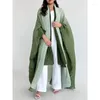 Trenchs de femmes Miyake plissé dégradé cardigan manteau d'hiver pour femmes automne dubaï designer mode plus taille luxe